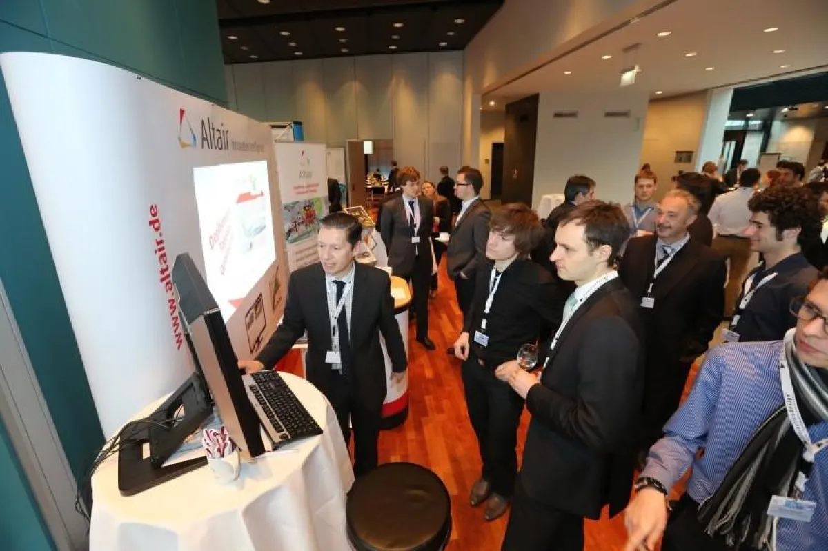 Ausstellung auf dem Fachkongress Composite Simulation (Bild: Qingwei Chen)