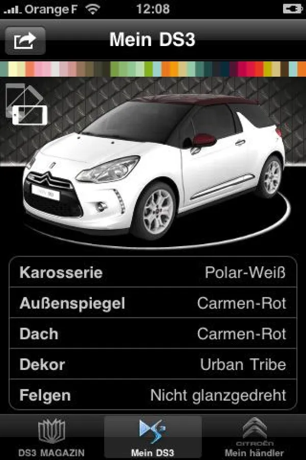 Citroën DS3 App fürs iPhone