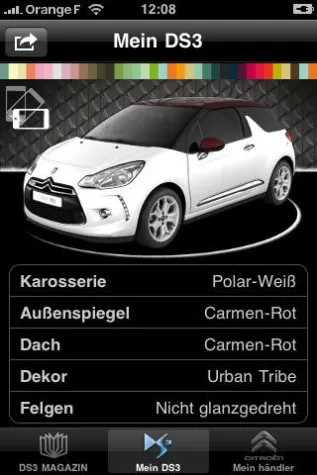Bild: Welcher DS3 Typ bin ich? Der neue Citroën DS3 jetzt fürs iPhone