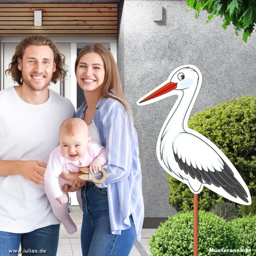 Der Storch zur Geburt von iulias.de – Tradition und Freude perfekt kombiniert Bild: Der Storch zur Geburt von iulias.de – Tradition und Freude perfekt kombiniert