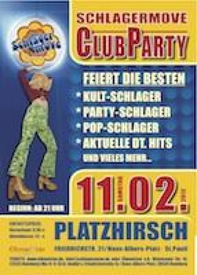 Schlagermove-Club-Party auf dem Hans-Albers-Platz