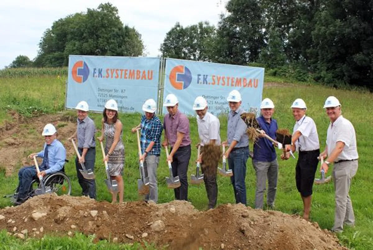 Offizieller Spatenstich für das neue Wohnheim mit integrierter Tagesstruktur der Stiftung Liebenau.