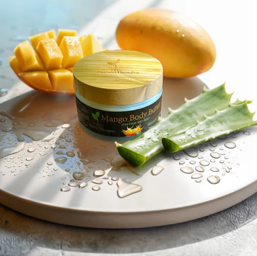 Nature Thoughts Cosmetics lanciert neue Mango Body Butter. Bild: Nature Thoughts Cosmetics lanciert neue Mango Body Butter.