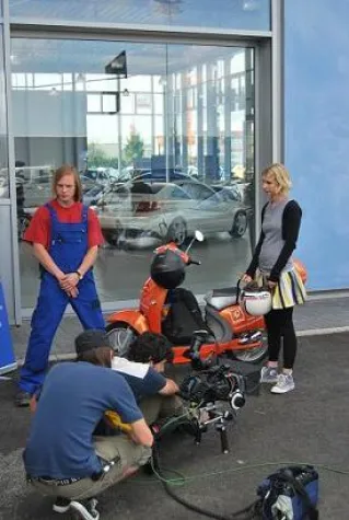 Der Elbike Elektroroller von "Lautlos durch Heidelberg" wird zum Filmstar Bild: Der Elbike Elektroroller von "Lautlos durch Heidelberg" wird zum Filmstar