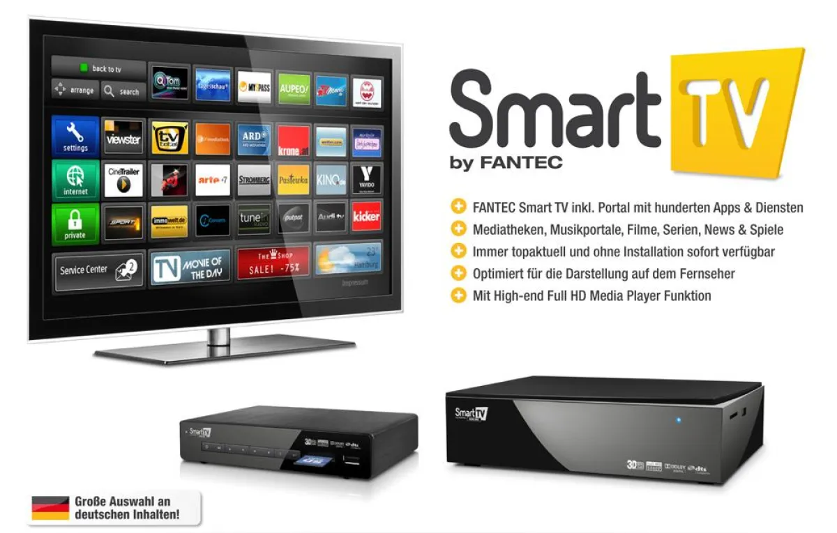 Fantec macht aus jedem Fernseher einen Smart TV