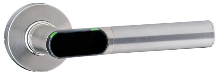 primion: Mechanik und Stromversorgung im Türdrücker Bild: primion: Mechanik und Stromversorgung im Türdrücker