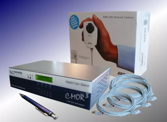 Bild: Videoüberwachung: Mit C-MOR im lokalen Netzwerk und übers Internet bis zu neun Kameras steuern