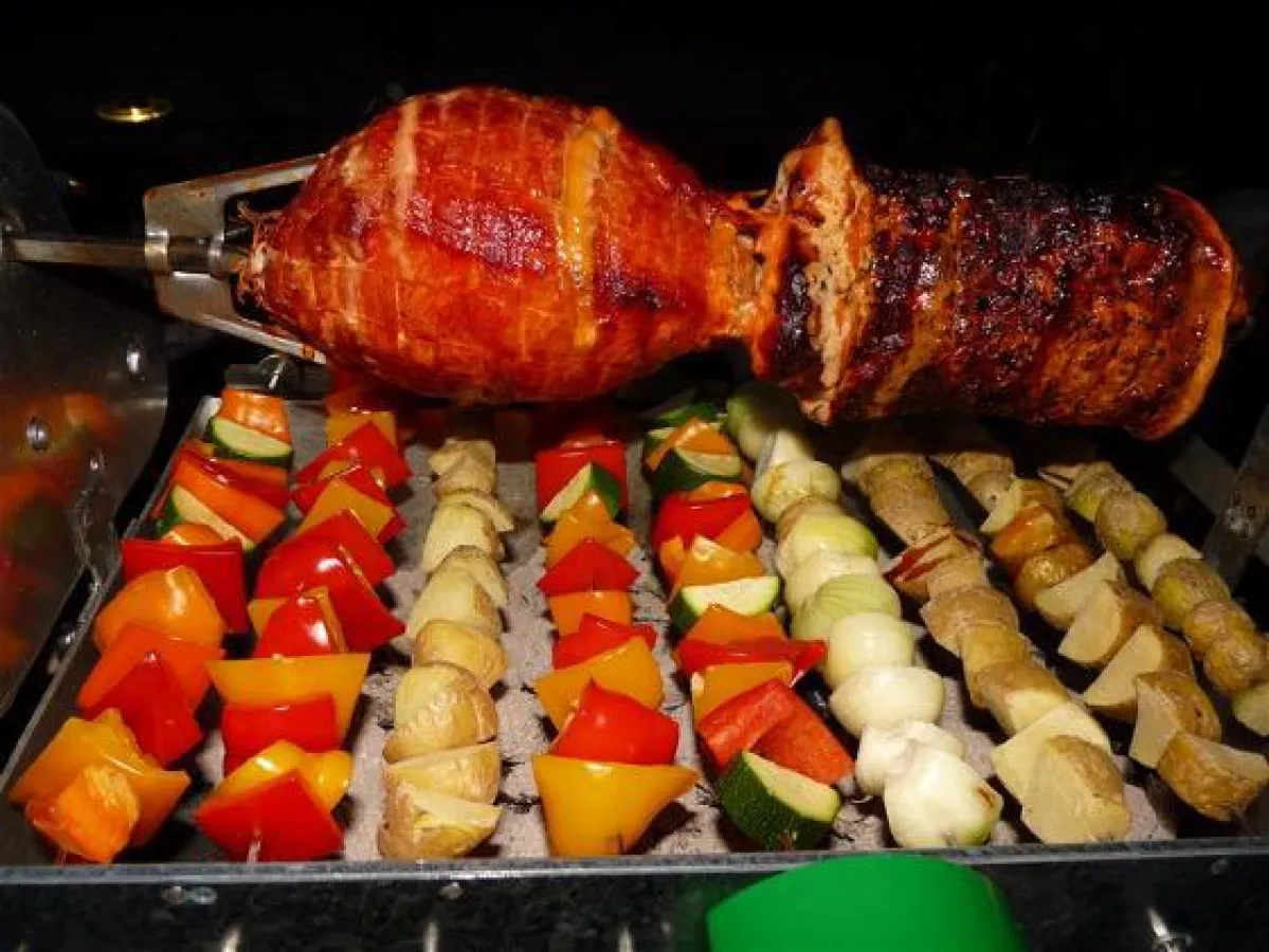 Holzkohlegrill Spießgrill