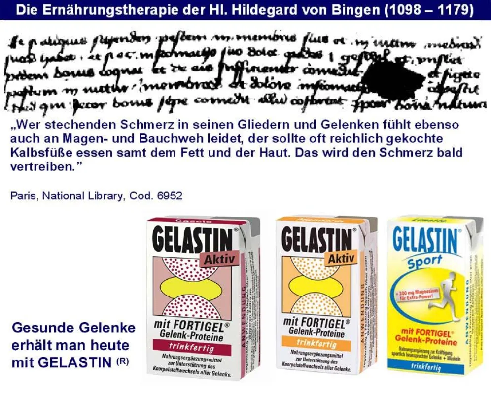 Gestern und heute: Hildegard v. Bingen und Gelastin