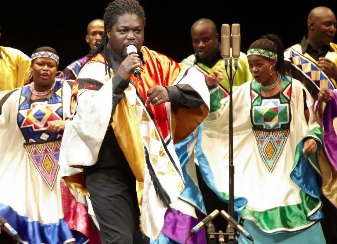 Der Soweto Gospel Choir bringt ruhige Töne - das Kontrastprogramm zum Vuvusela-Getöse