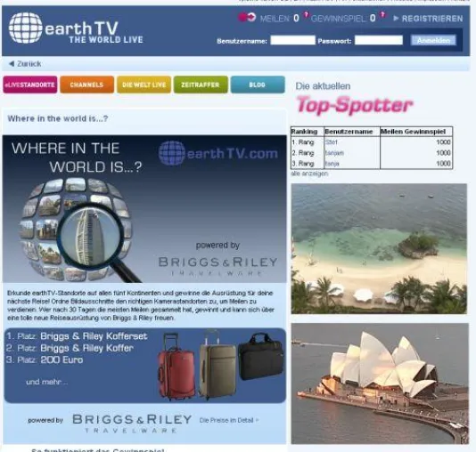 Bild: 30 Tage, 30 Orte, aber wo? 	 earthTV Gewinnspiel „Where in the world is …?“ gestartet