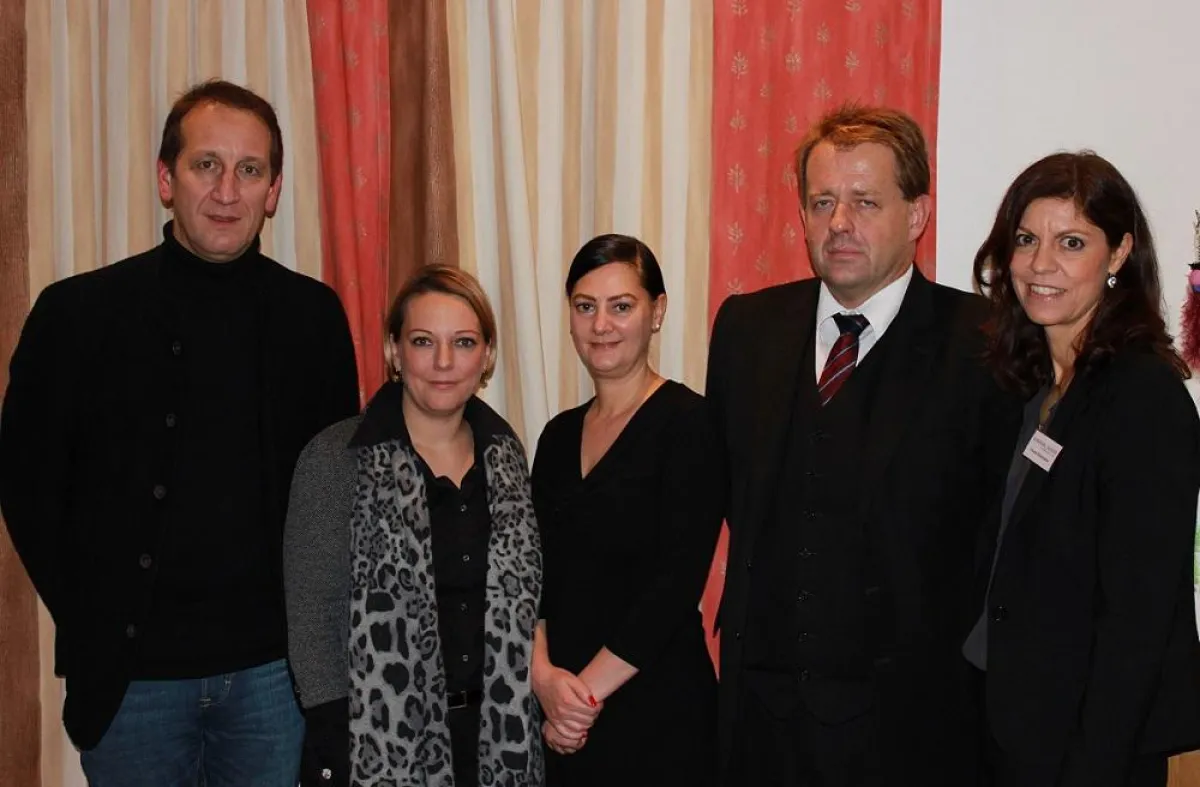 (v.l.n.r.): Stefan Barth, Silke Kirschenmann, Marika Barth, Dr. Jörg Sauer, Claudia Buchmüller