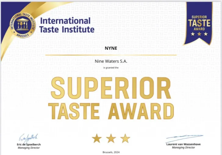 Bild: Höchste Auszeichnung für NYNE Water bei Taste Awards
