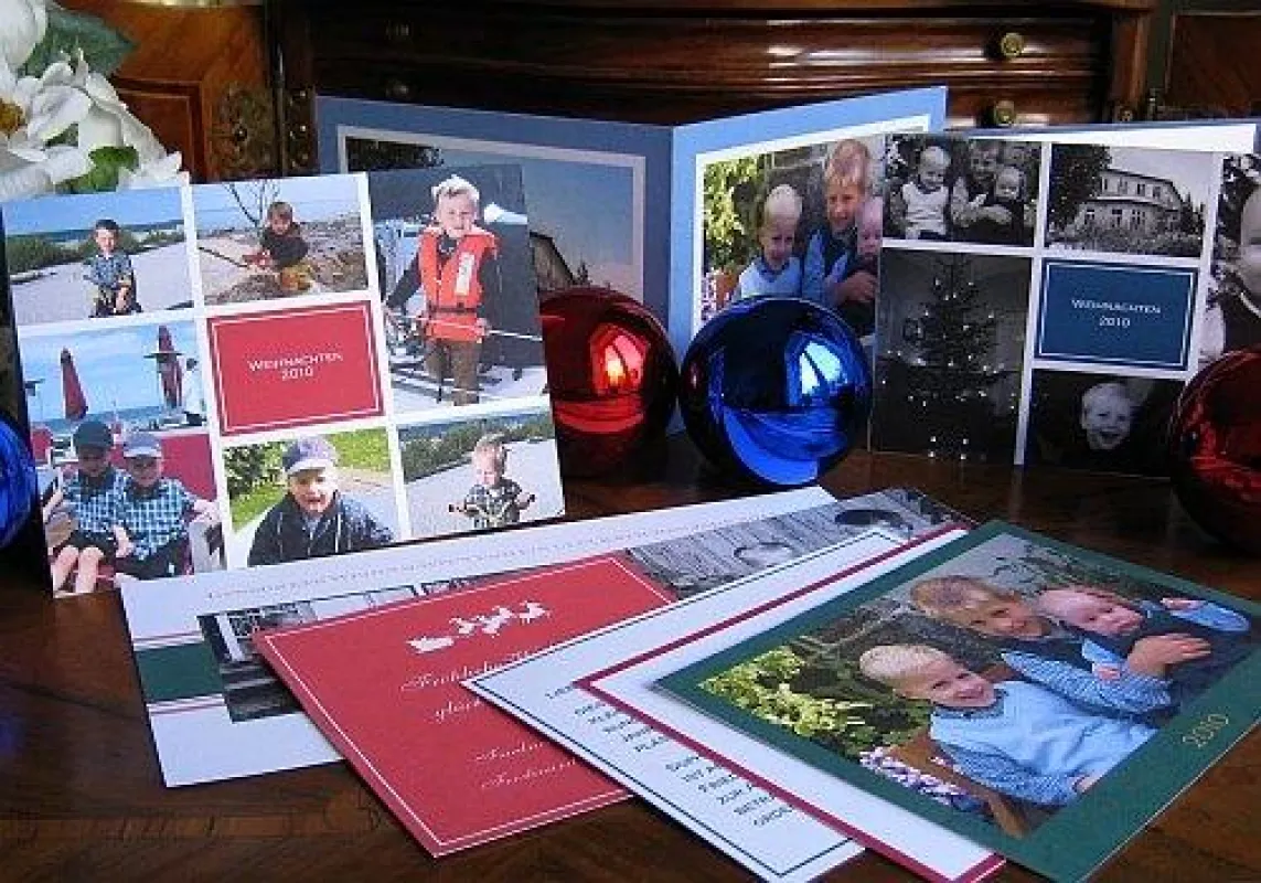 online personalisierbare Fotoweihnachtskarten - gefunden bei www.druckateur.de