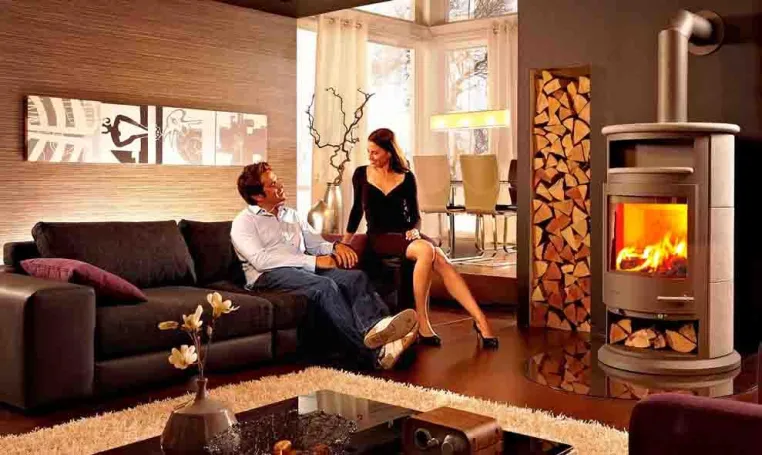 Drooff Kaminöfen: Moderne Kaminöfen mit Sandstein-Verkleidung - Warme und helle Farbtöne liegen im Trend Bild: Drooff Kaminöfen: Moderne Kaminöfen mit Sandstein-Verkleidung - Warme und helle Farbtöne liegen im Trend