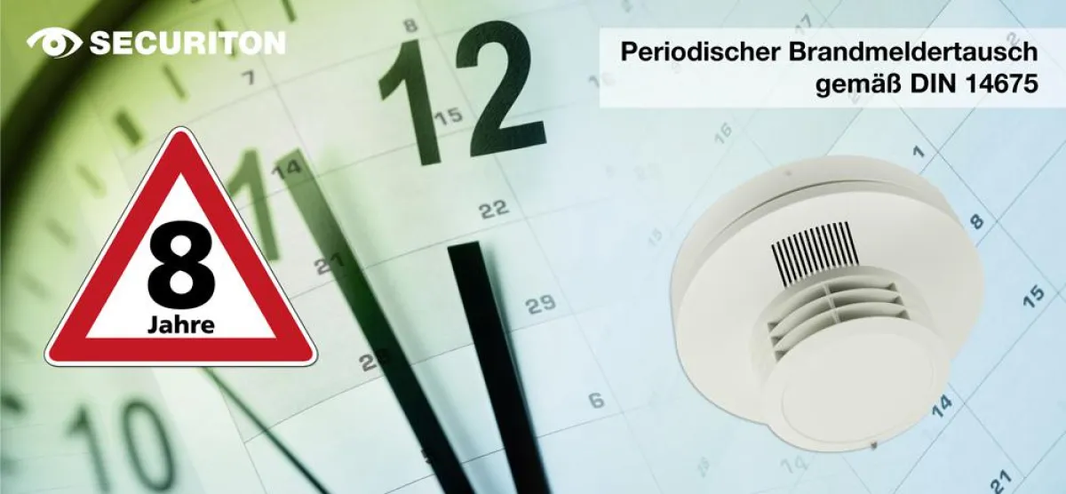 Achtung! Jetzt Brandmelder tauschen und Risiko minimieren. [Quelle: Securiton GmbH/Les Cunliffe - Fo