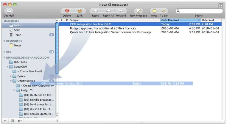 Endlich eine nahtlose und transparente Mail und CRM Synchronisation für Mac Nutzer Bild: Endlich eine nahtlose und transparente Mail und CRM Synchronisation für Mac Nutzer