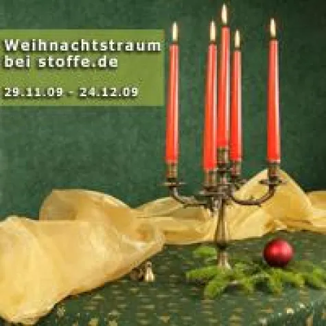 Bei stoffe.de schon vor Weihnachten reich beschenkt werden Bild: Bei stoffe.de schon vor Weihnachten reich beschenkt werden
