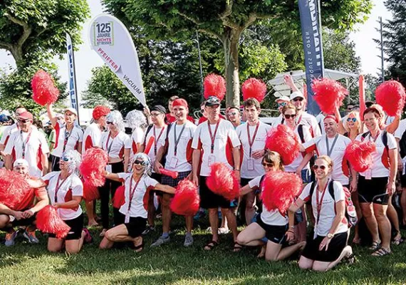 Französische und deutsche Mitarbeiter von Pfeiffer Vacuum erfolgreich bei World Corporate Games Bild: Französische und deutsche Mitarbeiter von Pfeiffer Vacuum erfolgreich bei World Corporate Games