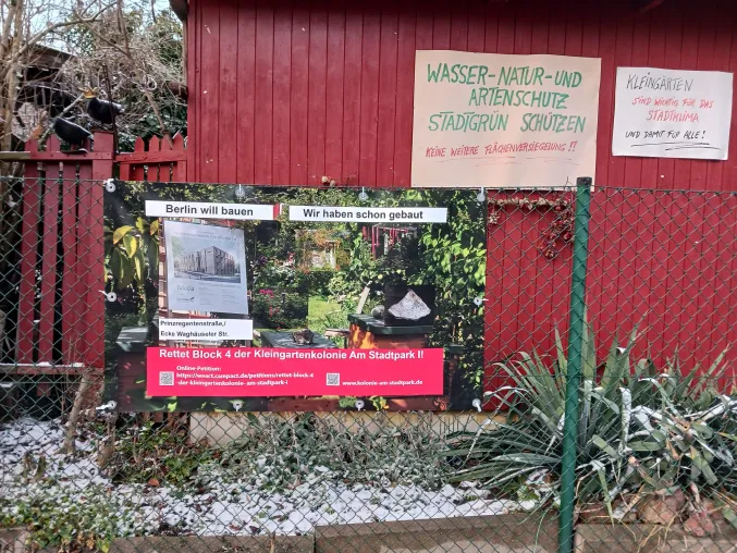Zerstörung von Kleingärten in Berlin Wilmersdorf: Landeseigene Gärten an der Prinzregentenstraße gekündigt Bild: Zerstörung von Kleingärten in Berlin Wilmersdorf: Landeseigene Gärten an der Prinzregentenstraße gekündigt