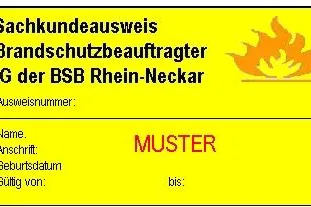 Bild: Bundesweiter Ausweis für Brandschutzbeauftragte
