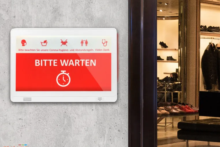 Bild: Smarte Zutrittskontrolle während der Corona Pandemie: Besuchereinlass mit digitaler Einlasskontrolle steuern!