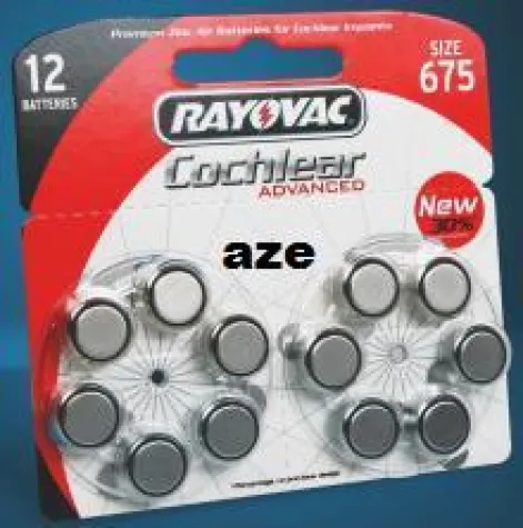Bild: Neue Rayovac Cochlear Implantat-Batterien für Hörgeräte