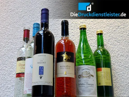 Onlinedruckerei DieDruckdienstleister.de bietet jetzt auch individuell bedruckbare Flaschen-Etiketten an Bild: Onlinedruckerei DieDruckdienstleister.de bietet jetzt auch individuell bedruckbare Flaschen-Etiketten an