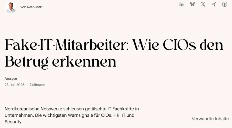 Fake-IT-Mitarbeiter: Validato warnt vor staatlich gesteuerten Betrugsnetzwerken bei Remote-Recruiting Bild: Fake-IT-Mitarbeiter: Validato warnt vor staatlich gesteuerten Betrugsnetzwerken bei Remote-Recruiting