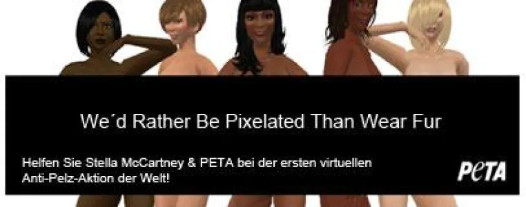 Stella McCartney & PETA veranstalten den ersten virtuellenAnti-Pelz-Protest der Welt Bild: Stella McCartney & PETA veranstalten den ersten virtuellenAnti-Pelz-Protest der Welt