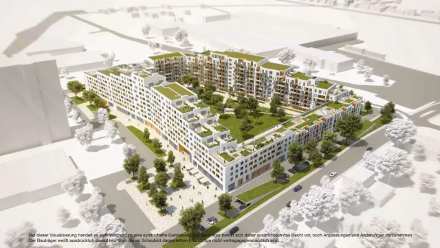 Bild: Quartier4 – VIELFALT LEBEN: Grünes Vorzeigeprojekt der C&P Immobilien AG