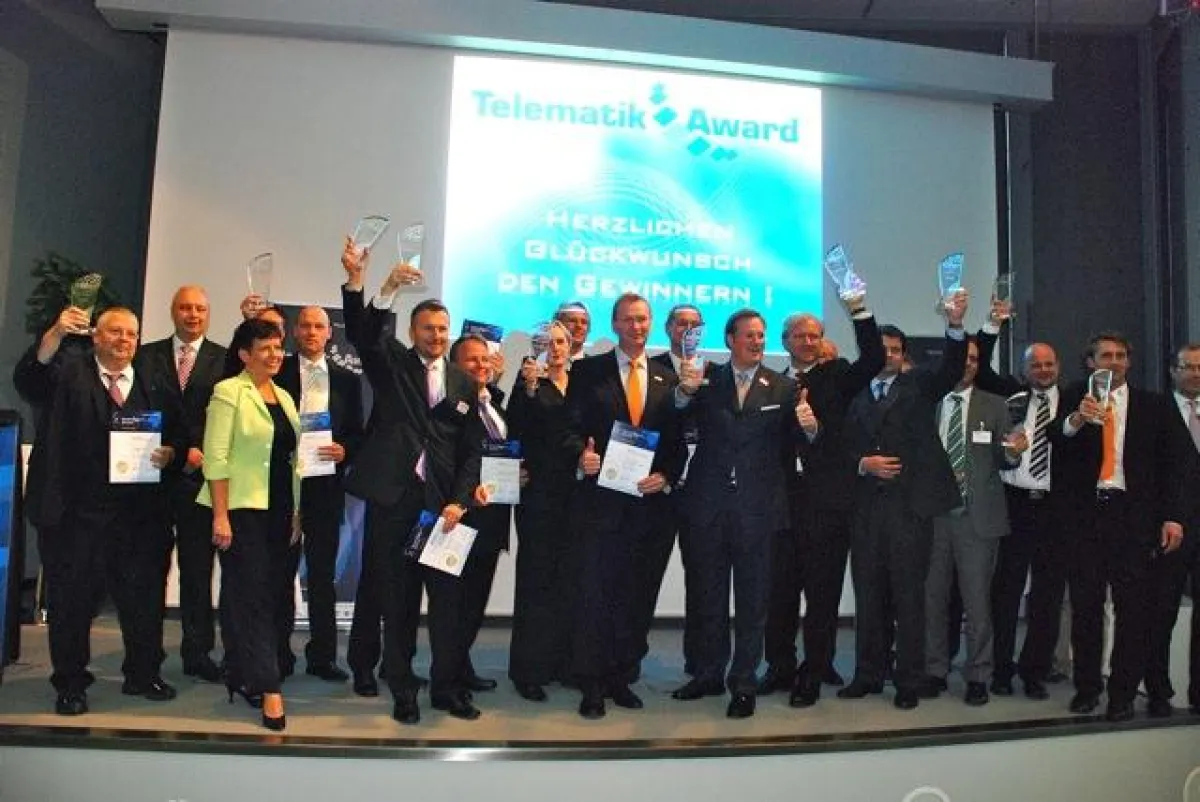 Die stolzen Gewinner des Telematik Award 2010