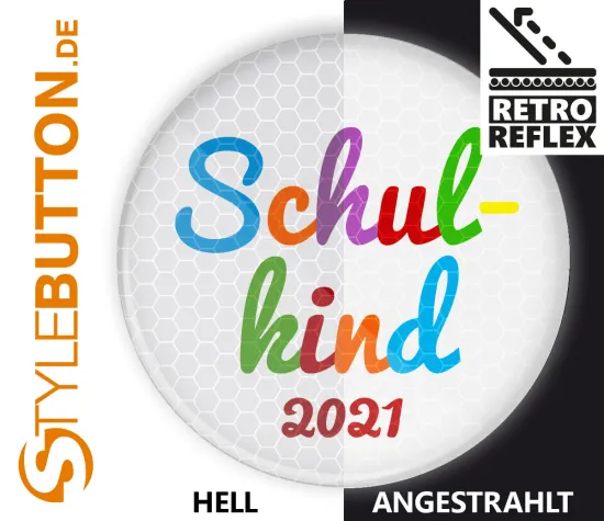 Bild: Unfall vermeiden zum Schulanfang: Reflektierende Buttons