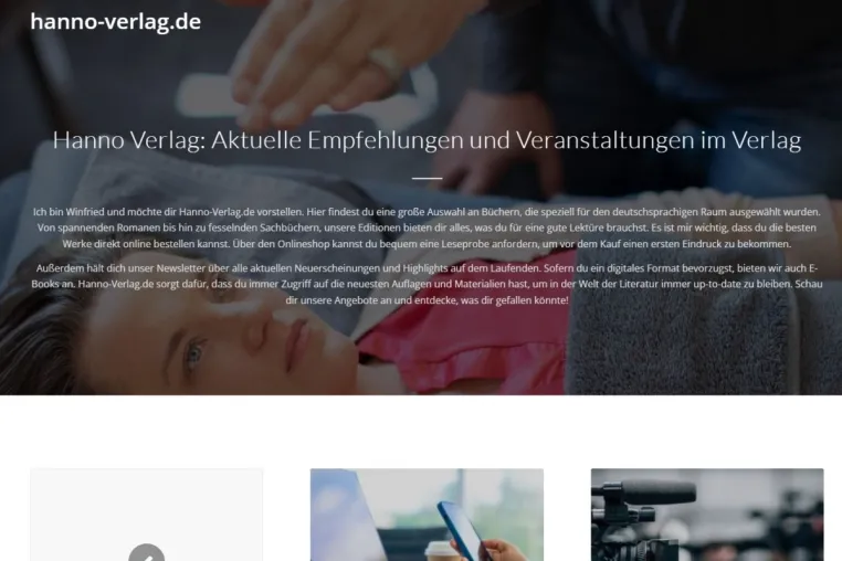 Hanno Verlag: Bücher, die Hannover bewegen Bild: Hanno Verlag: Bücher, die Hannover bewegen