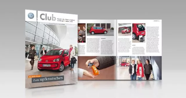 MSCG erstellte Winterausgabe des Volkswagen Club Magazins Bild: MSCG erstellte Winterausgabe des Volkswagen Club Magazins