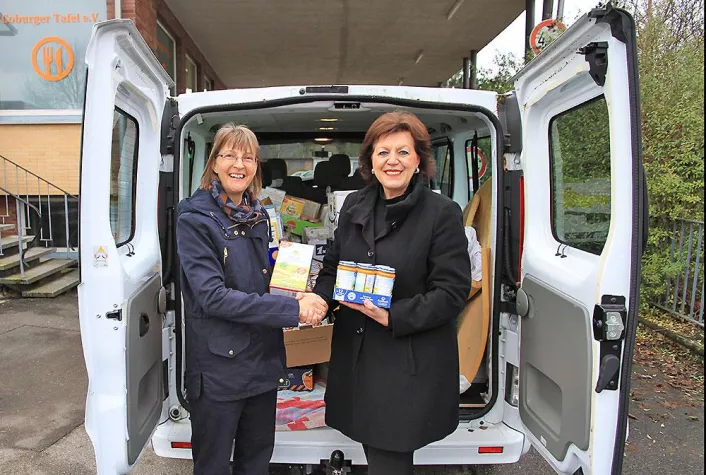 Bild: Reuthers Children Charity: 2017 Spende an die Coburger Tafel e. V.