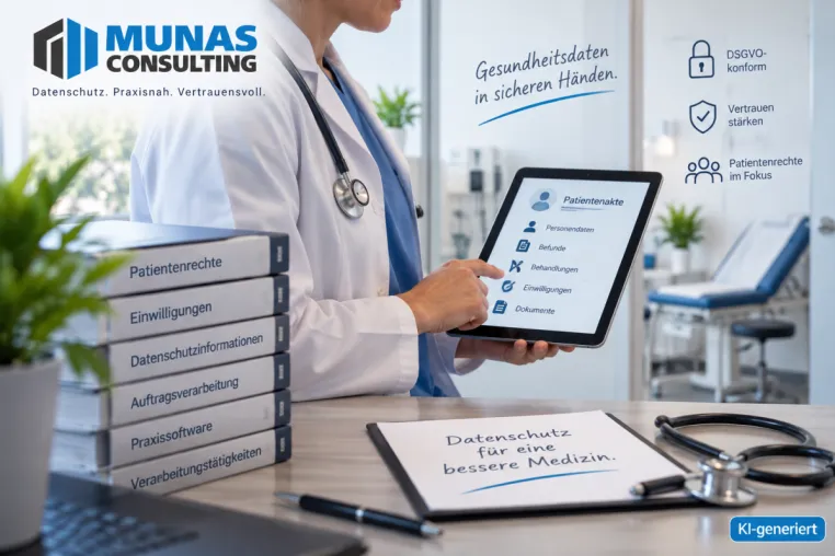 Bild: DSGVO in der Arztpraxis: MUNAS Consulting unterstützt Gesundheitseinrichtungen beim Datenschutz