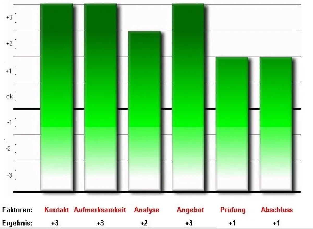 Wenn ein Vertriebsmitarbeiter über solch eine Verkaufsperformance verfügt, dann kann sich das Unternehmen glücklilch schätzen.