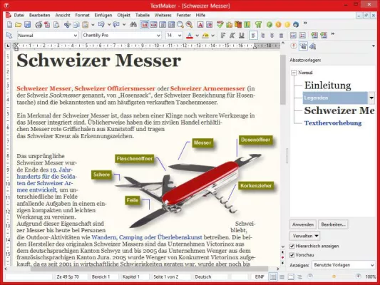 Bild: Profi-Schriften für SoftMaker Office