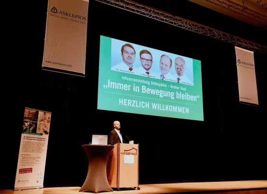 Bild: „Immer in Bewegung bleiben“ - Patienteninfo der Asklepios Orthopädische Klinik Lindenlohe