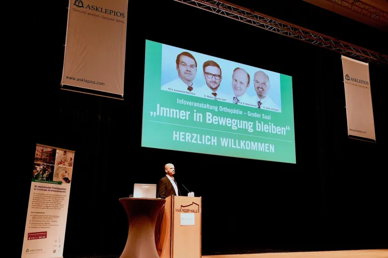Bild: „Immer in Bewegung bleiben“ - Patienteninfo der Asklepios Orthopädische Klinik Lindenlohe