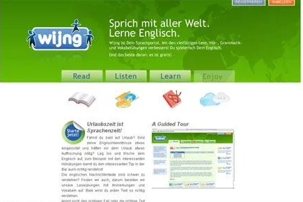 Wing.com - Englisch Lernen im Web2.0 Bild: Wing.com - Englisch Lernen im Web2.0