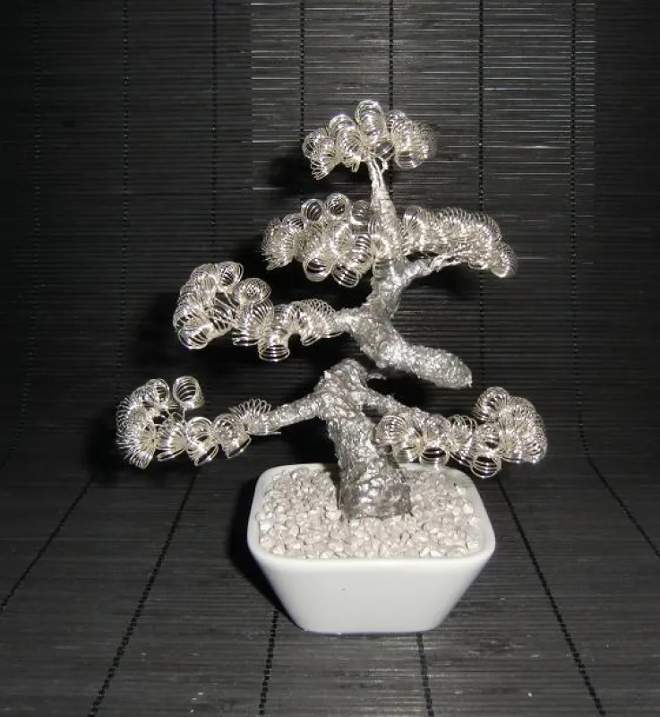 Deko Bonsai Draht Baum Skulptur