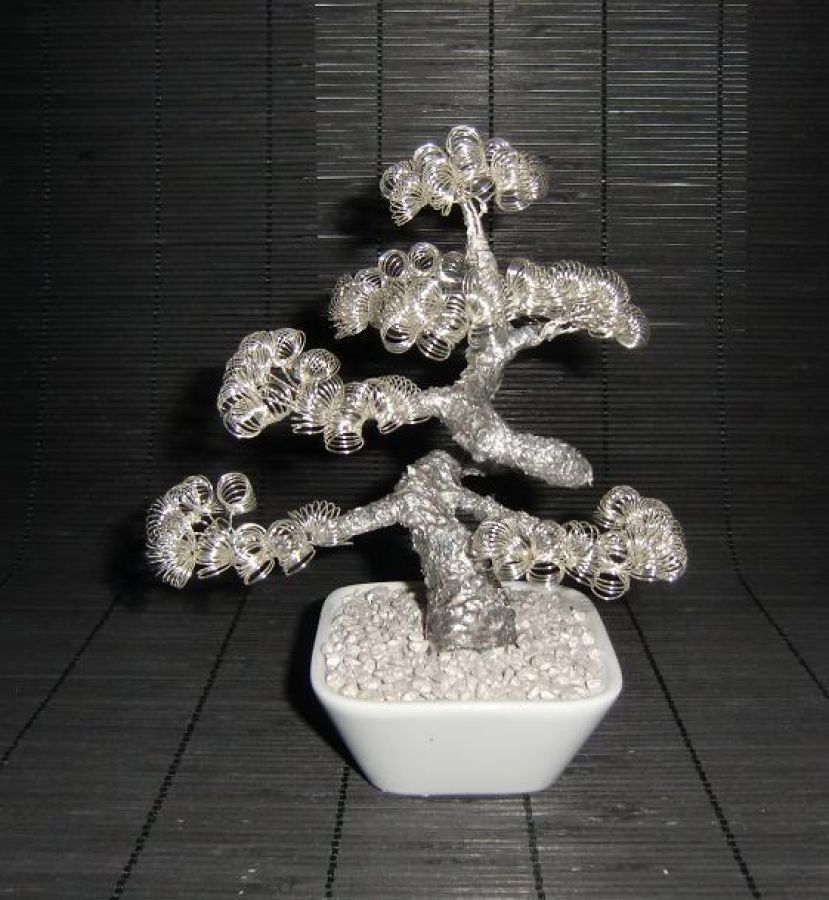 Deko Draht Bonsai-Bume in der Skulptur-Projekt