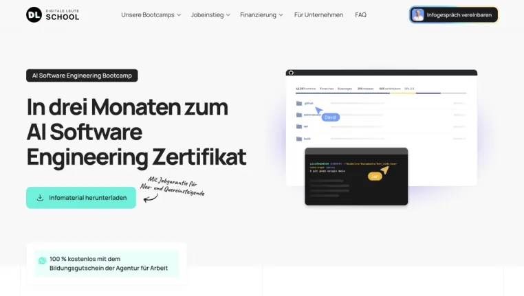 Bild: Neu im Programm: Die KI-Bootcamps der Digitale Leute School