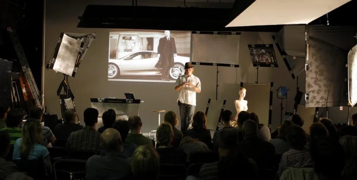 US-Starfotograf Mike Larson beim Sunbounce Workshop