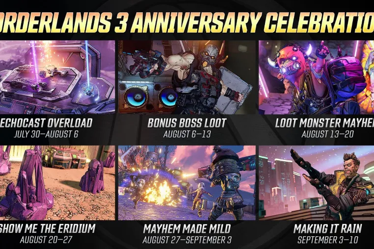 Nächste Woche startet die Borderlands 3-Jubiläumsfeier, neues Update verfügbar Bild: Nächste Woche startet die Borderlands 3-Jubiläumsfeier, neues Update verfügbar