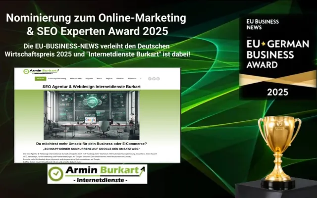 Bild: "Internetdienste Burkart für den renommierten 'German Business Award 2025' nominiert"