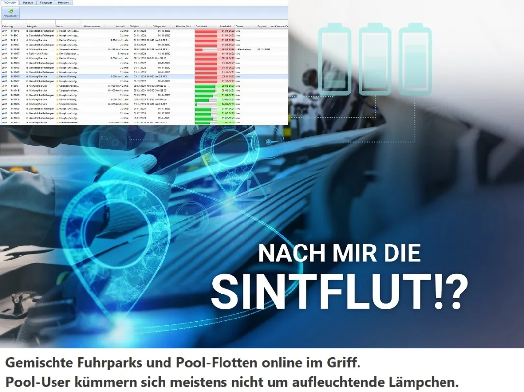Telematik: Fahrzeuge und deren technische Zustände online & remote per App im Griff (© AREALCONTROL GmbH)