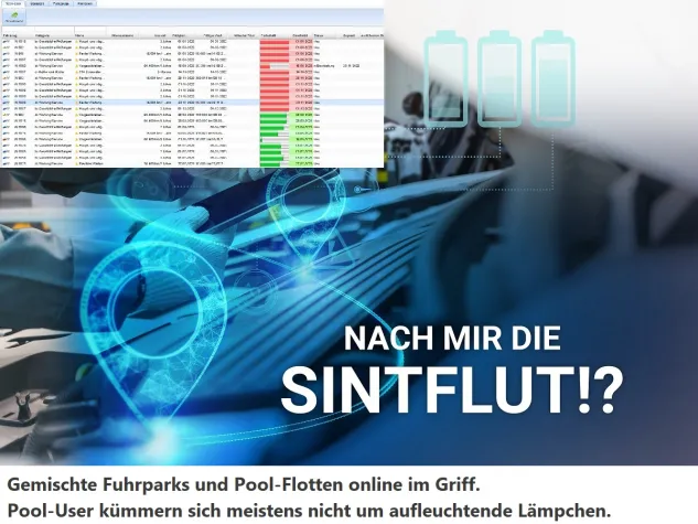 Bild: Pool-Fahrzeug genutzt und nach mir die Sintflut